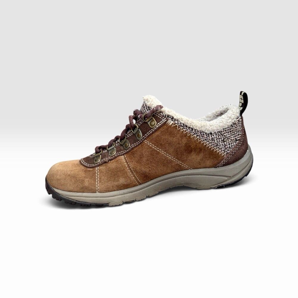 Merrell Kamori Chill Womens 8 Dark Earth Suede Fur Lined Hiking Shoes J099937C - Picture 4 of 12
